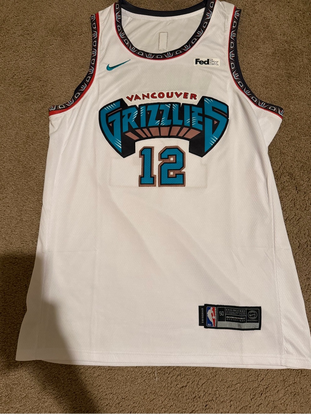 Ja Morant Vancouver Grizzlies #12 Teal Brown Accent Jersey